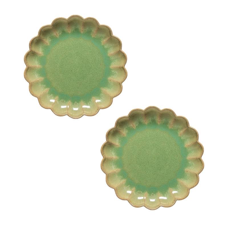 Marrakesh Salad Plates, Set of 2 - Eucalyptus